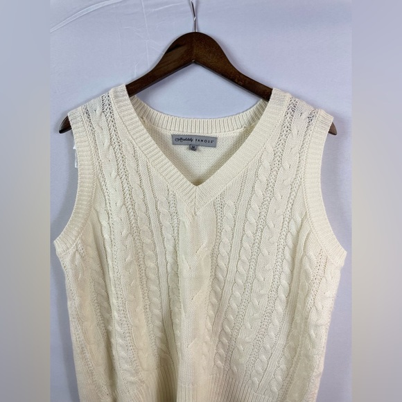 Cream Knit Vest - Picture 6 of 6